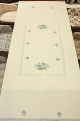 Table cloths - 6 seater cross stitch embroidery