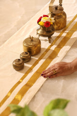 Onam Striped Table Runner - 6 seater