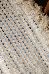 Handwoven Jute Polka Dot Sofa Throw