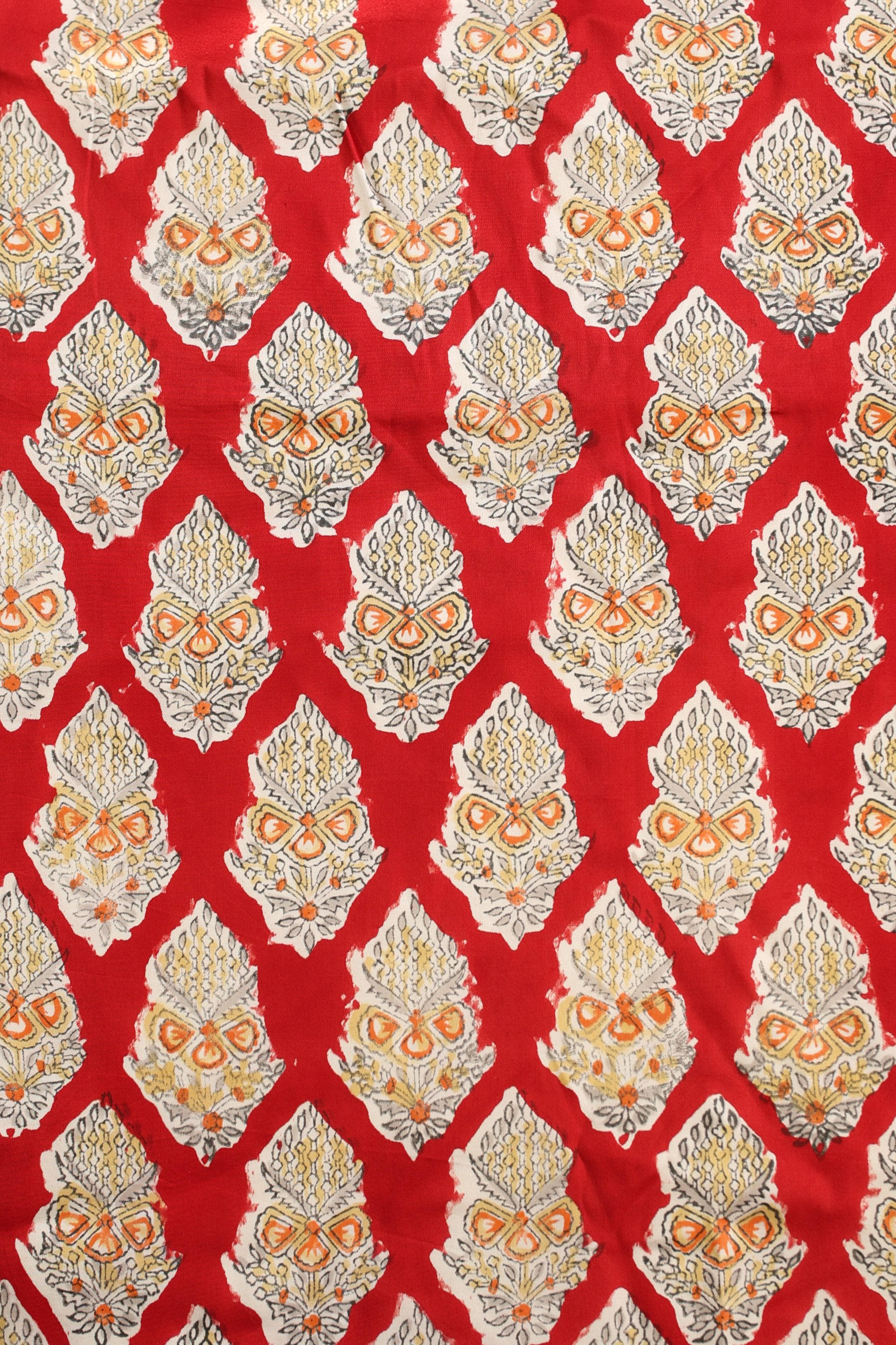 Fabrics - Satin Modal Handblock fabrics