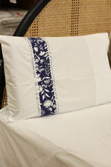 Premium Soft Cotton Lace Bedsheet Set – King Size