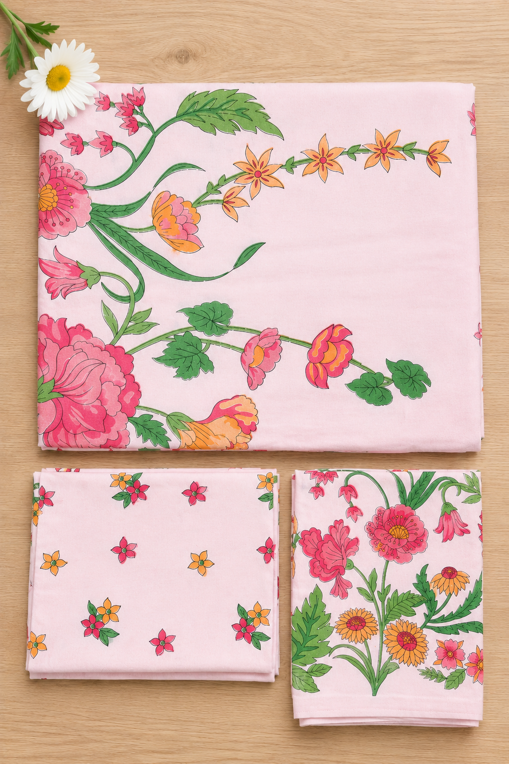 Bedsheets : Noor Bedsheet king size (Handblock)