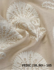 Fabric only Curtains -Premium embroidered designer curtains semi Transparent