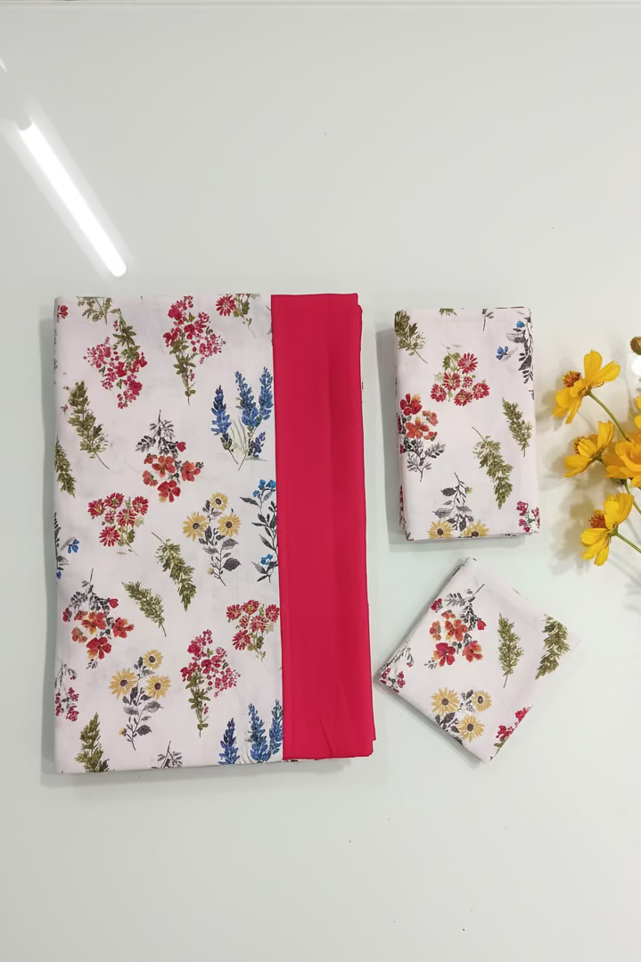 Bedsheets-Queen daily use border bedsheets