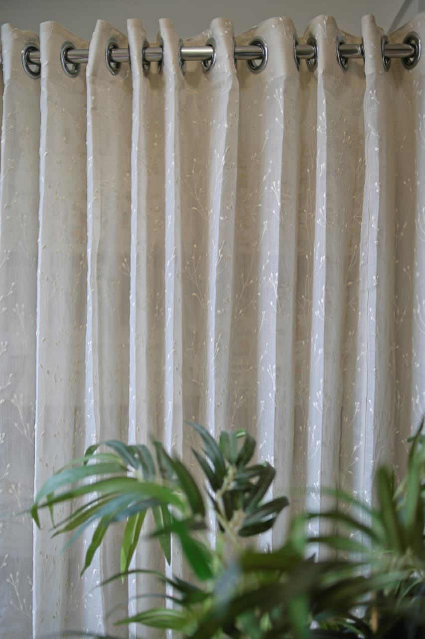 Curtains -Premium embroidered sheer curtain