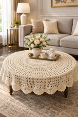 Round Crochet Table Mat / Centerpiece  Coaster