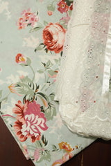 Bedsheets - King anokhi print lace bedsheets