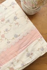 Bedsheets - Premium King cotton lace bedsheets majestic