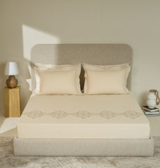 Bedsheets - King Premium machine embroidery bedsheets sansaar