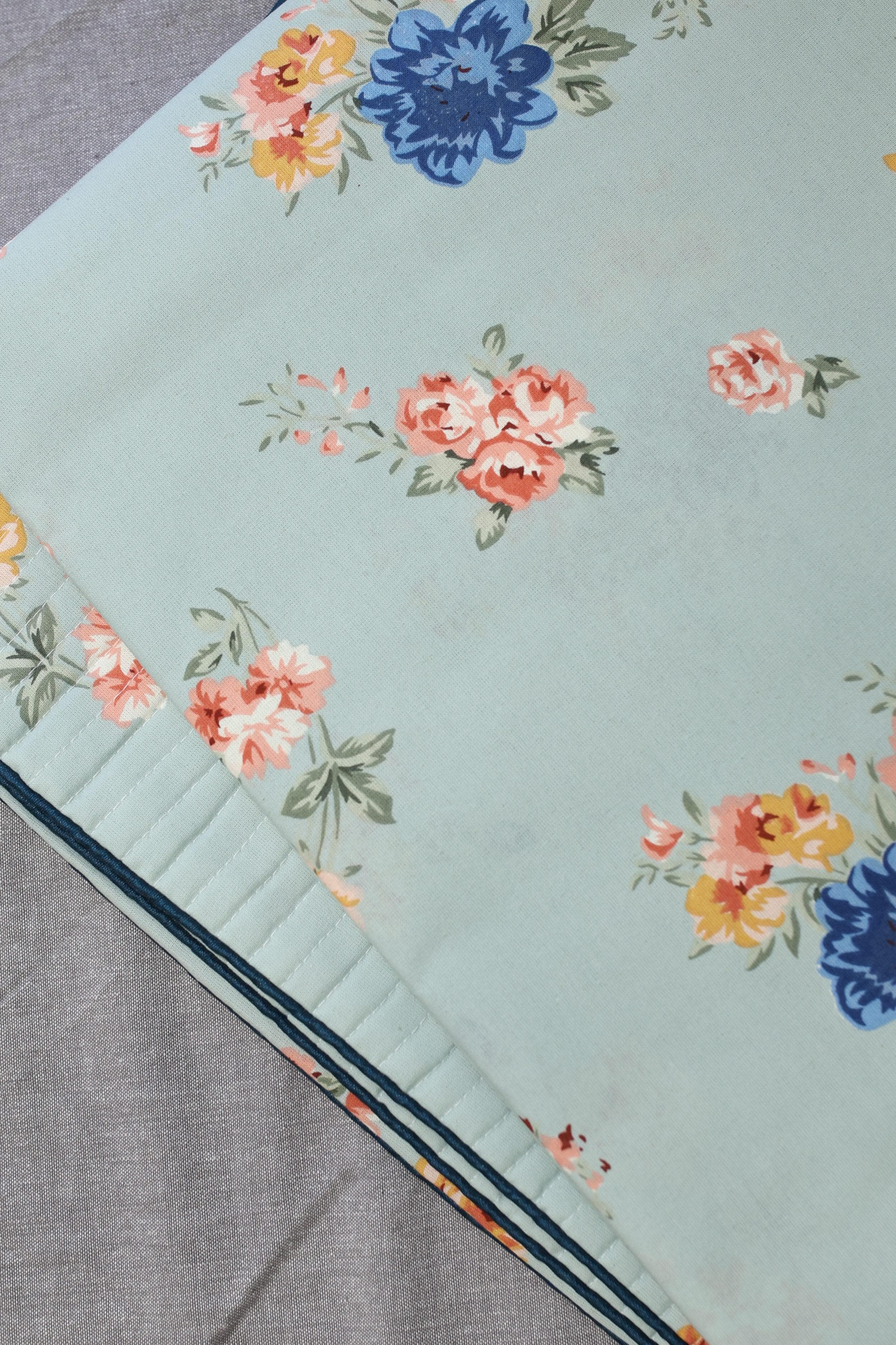 Bedsheets - King anokhi Quilted pillow cover bedsheets pastel exc