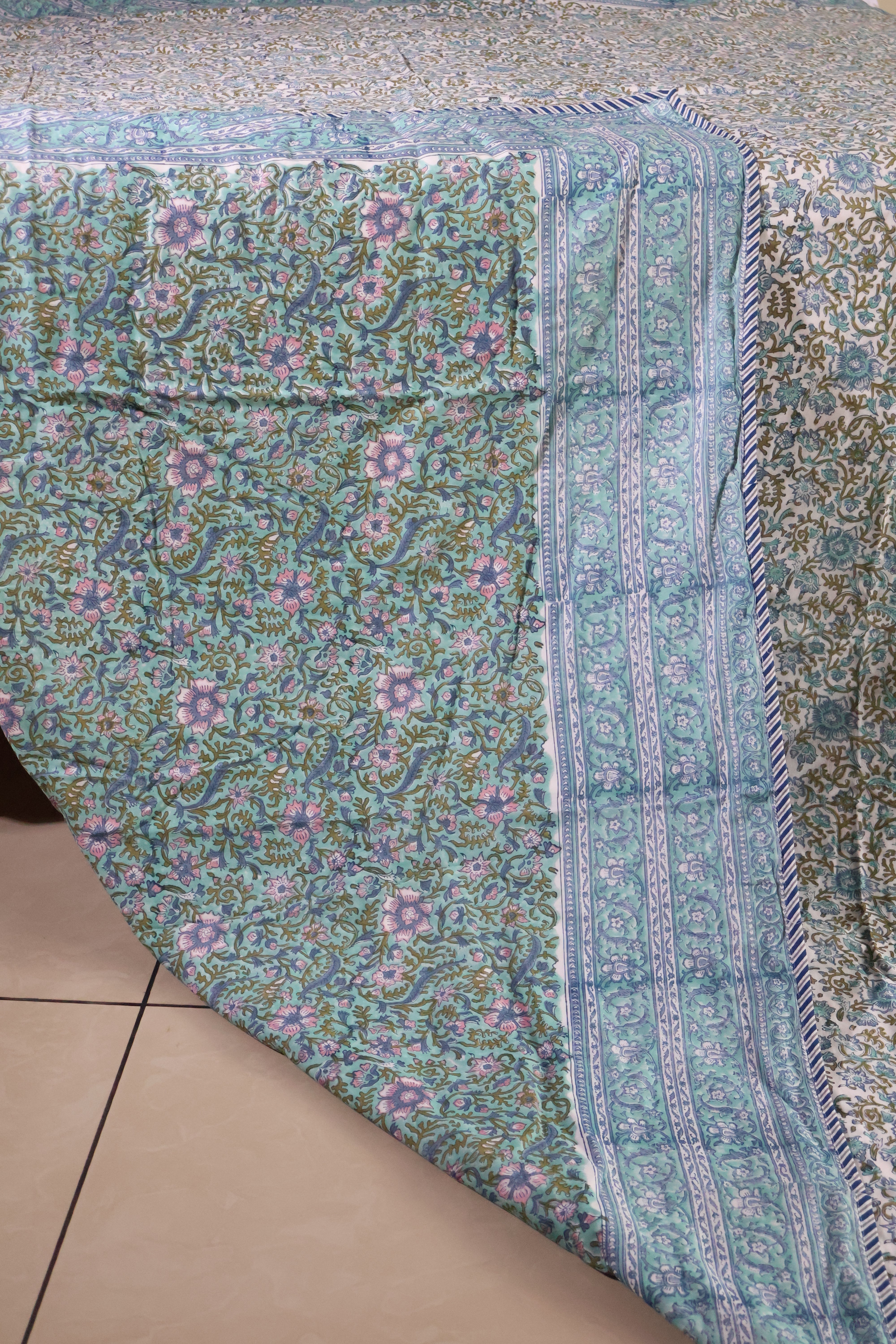 Double dohar / Blanket - Mughal handblock print
