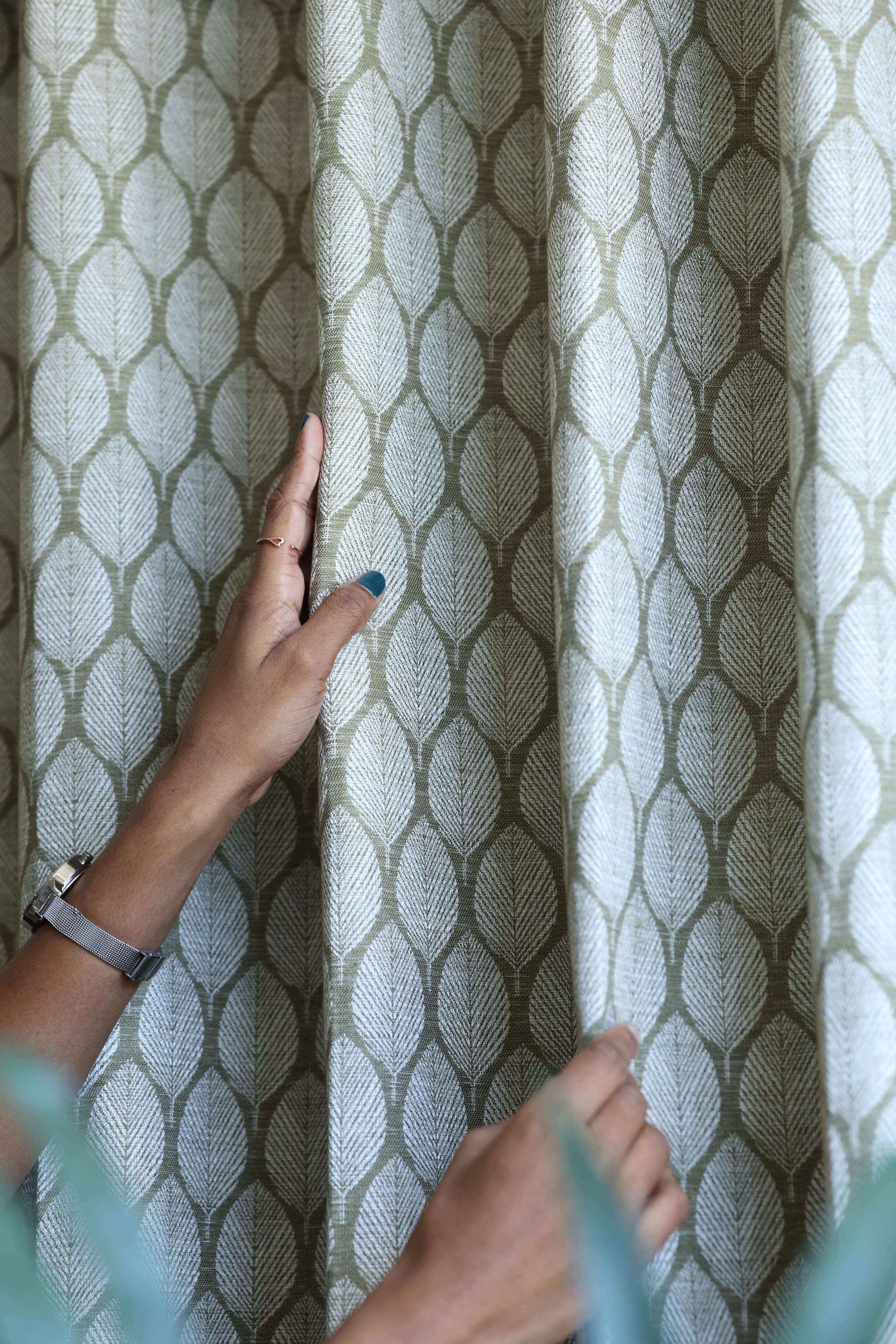 Curtains - Jacquard Opaque self printed  curtains