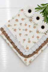 Bedsheets - Premium King cotton lace bedsheets majestic