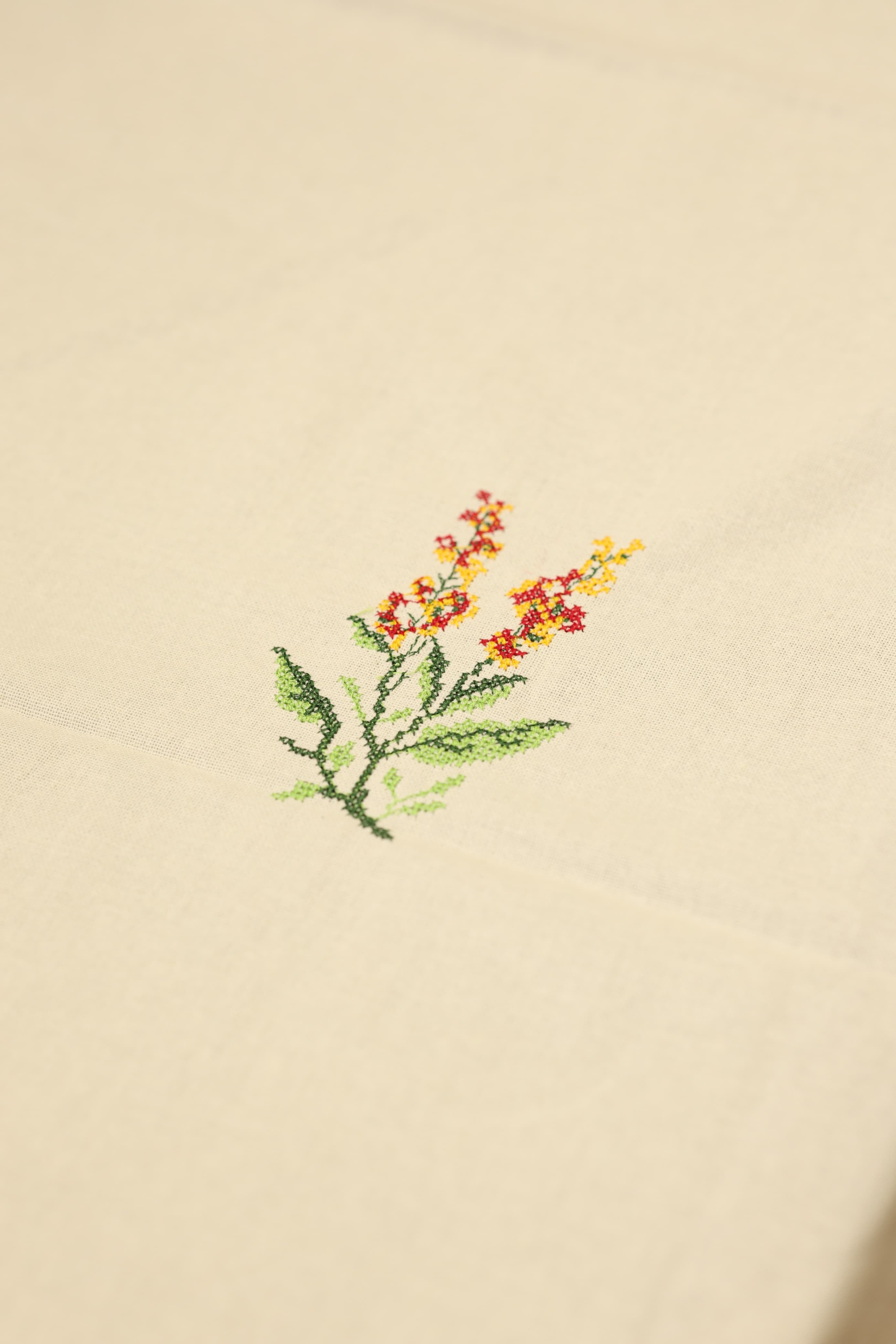 Table cloth - 6 seater cross stitch embroidery