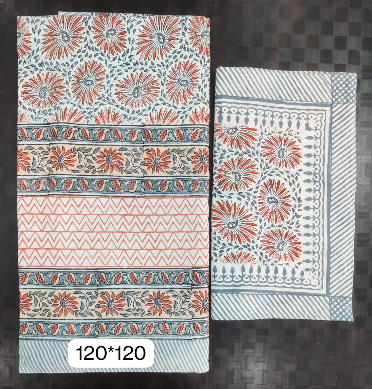 Bedsheets:Super king Handblock bedsheets