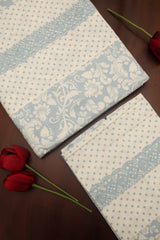 Bedsheets - King premium designer Printed lace bedsheet rotary