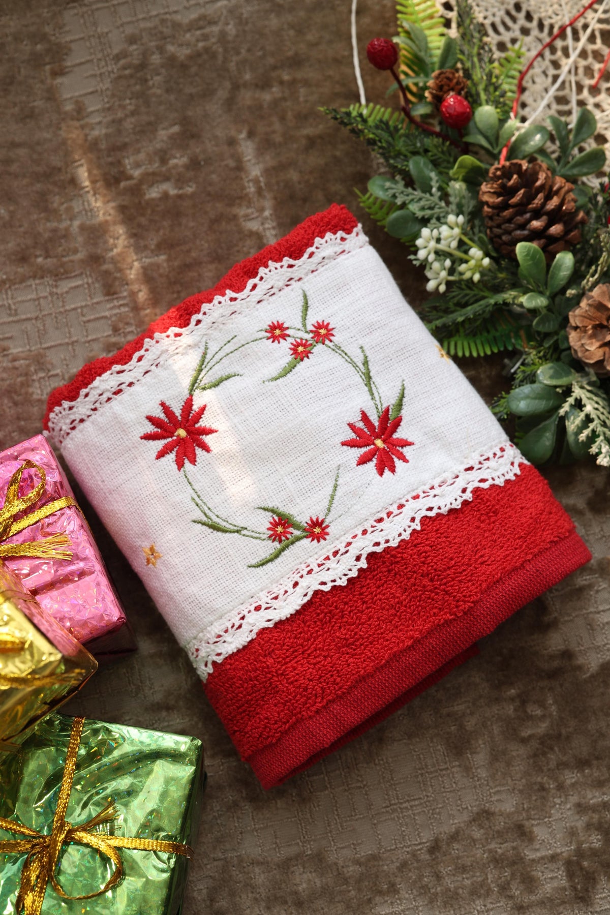 Towels Embroidery Turkey towels Xmas edition