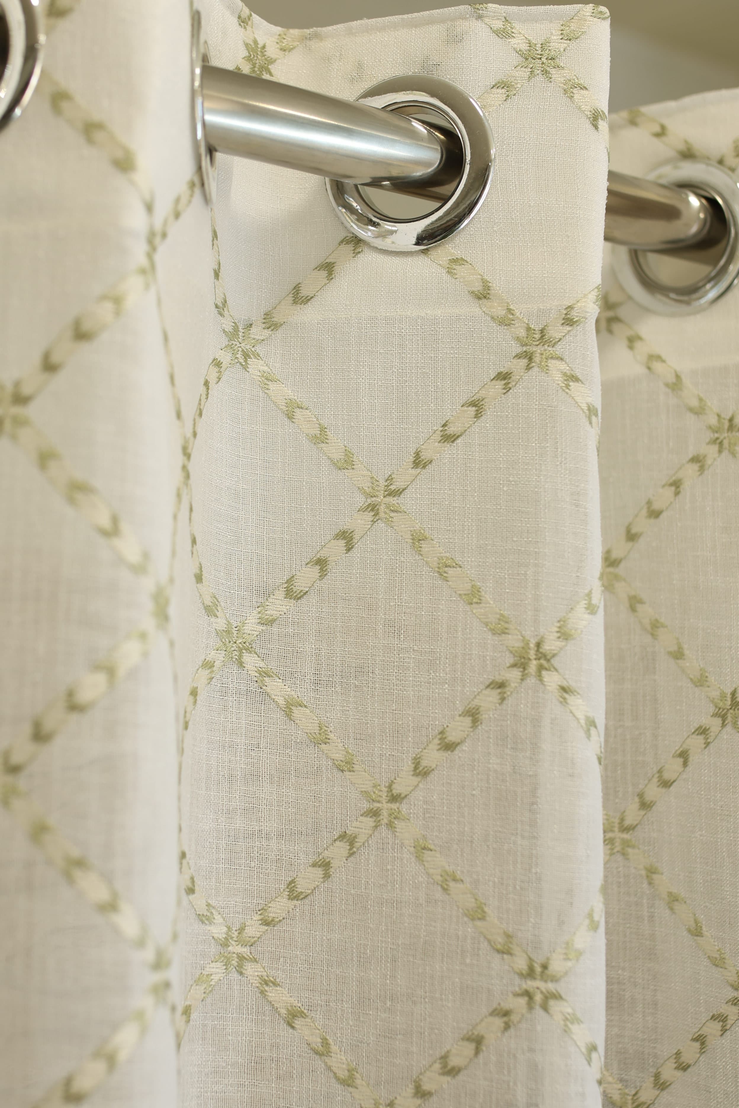 Curtains - Premium embroidery sheer curtains meraki