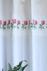 Curtains - Premium Cross Stitch Embroidery Opaque Curtain Charlotte Rose curtains