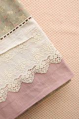 Bedsheets - Premium King soft cotton lace bedsheets majestic