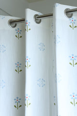 Curtains - Daisy Bloom Printed Opaque Curtain