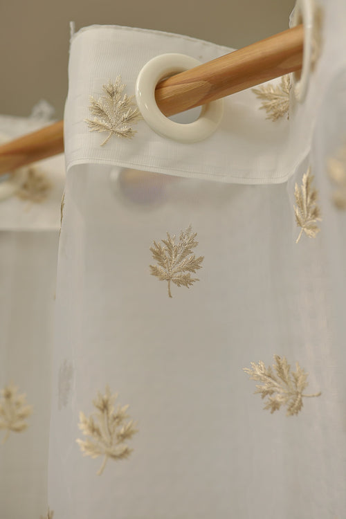 Curtains - Embroidery organza sheer curtains prebooking (description )