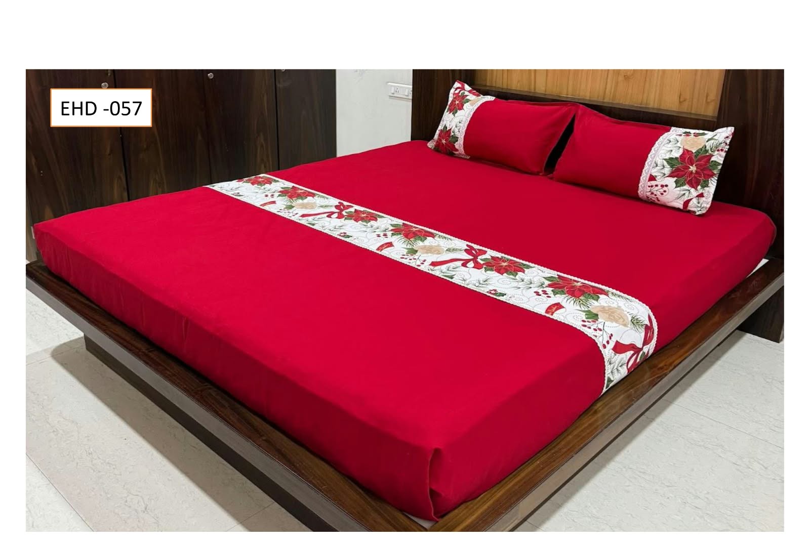 Queen Size Christmas Theme Bedsheet Set - Xmas Edition