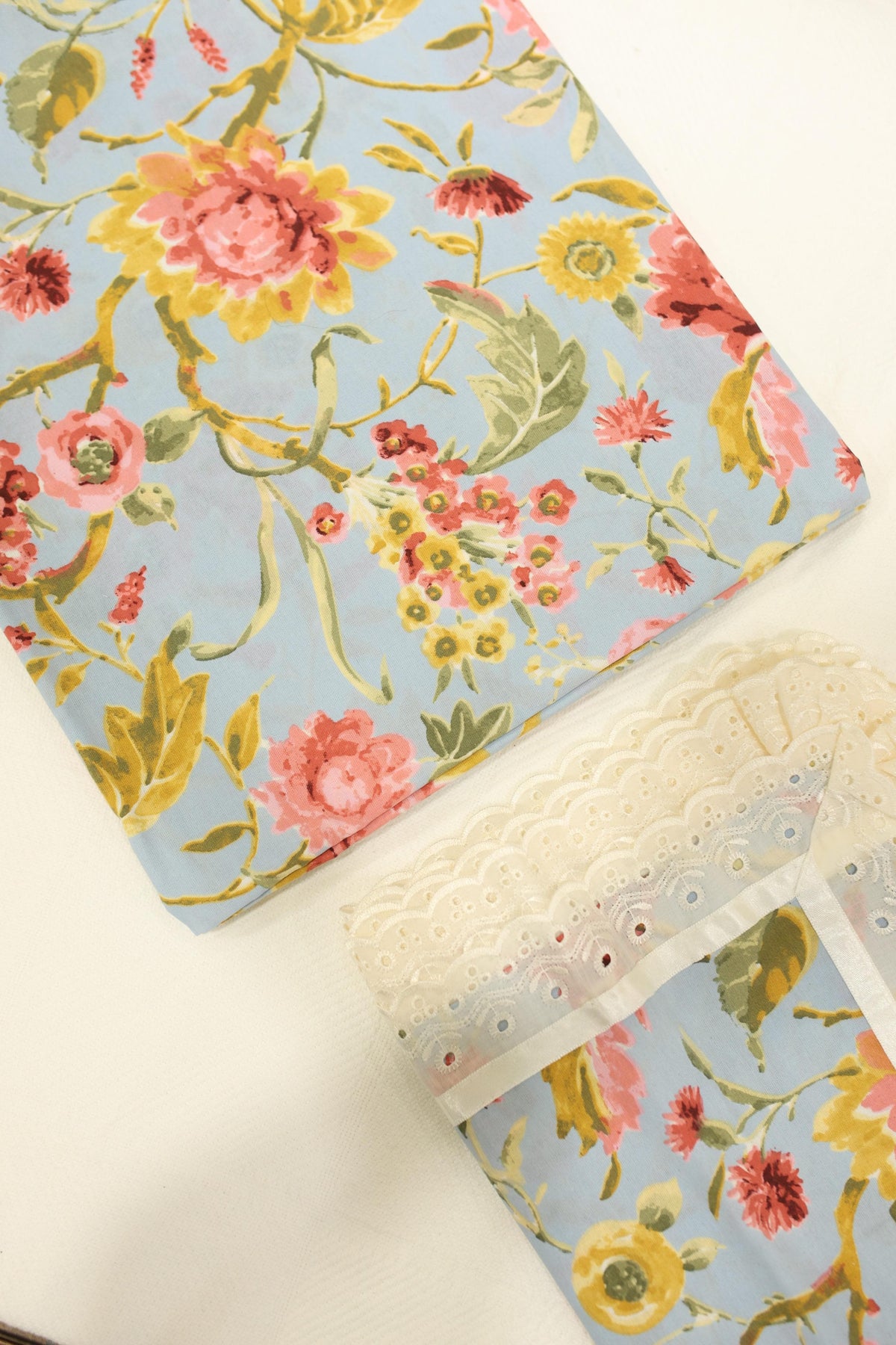 Bedsheets - King anokhi printed lace bedsheets