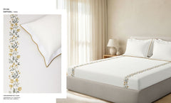 Bedsheets - King Premium machine embroidery bedsheets Sansaar : Saembro (Ench)