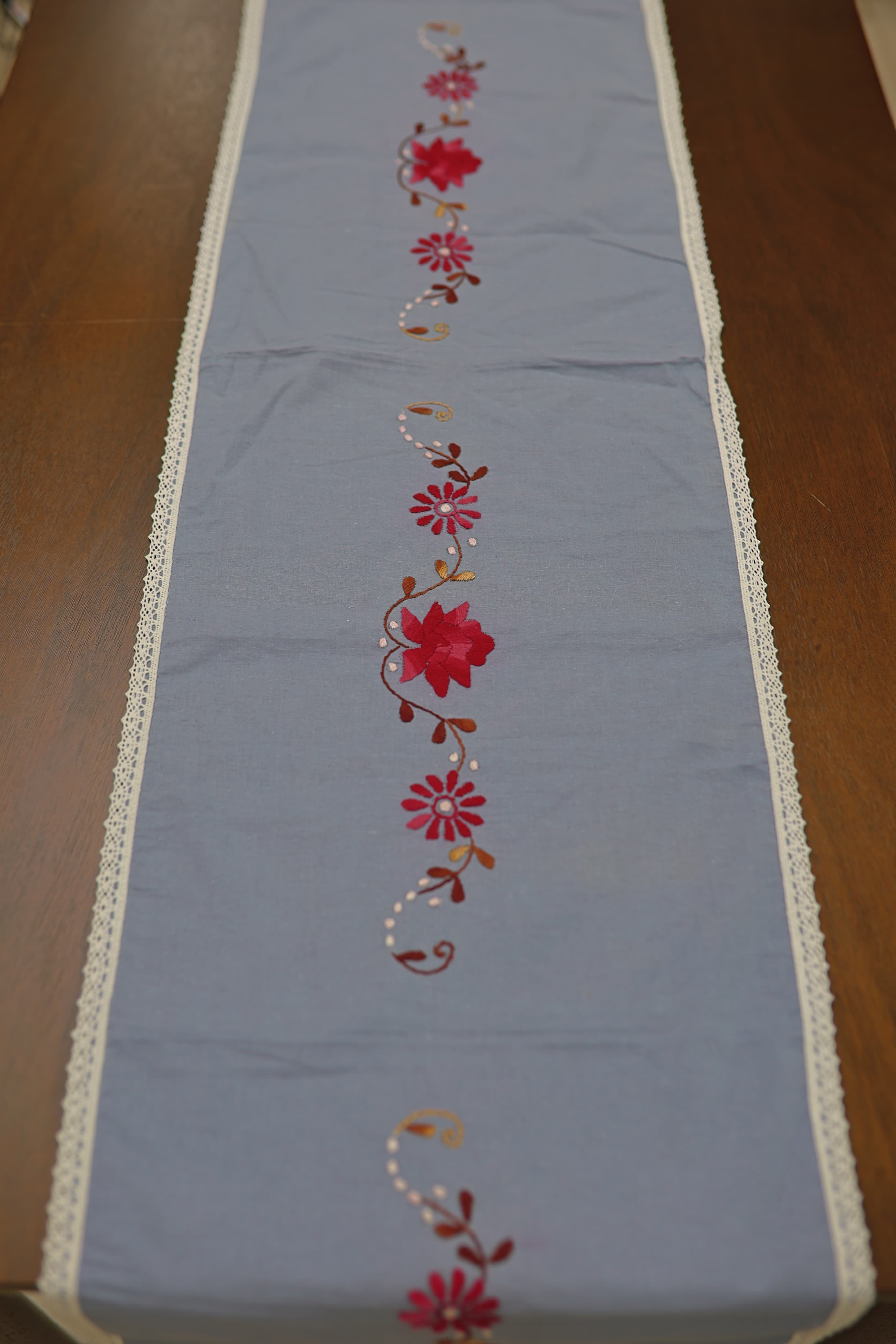 Table runners - 4 seater hand embroidered