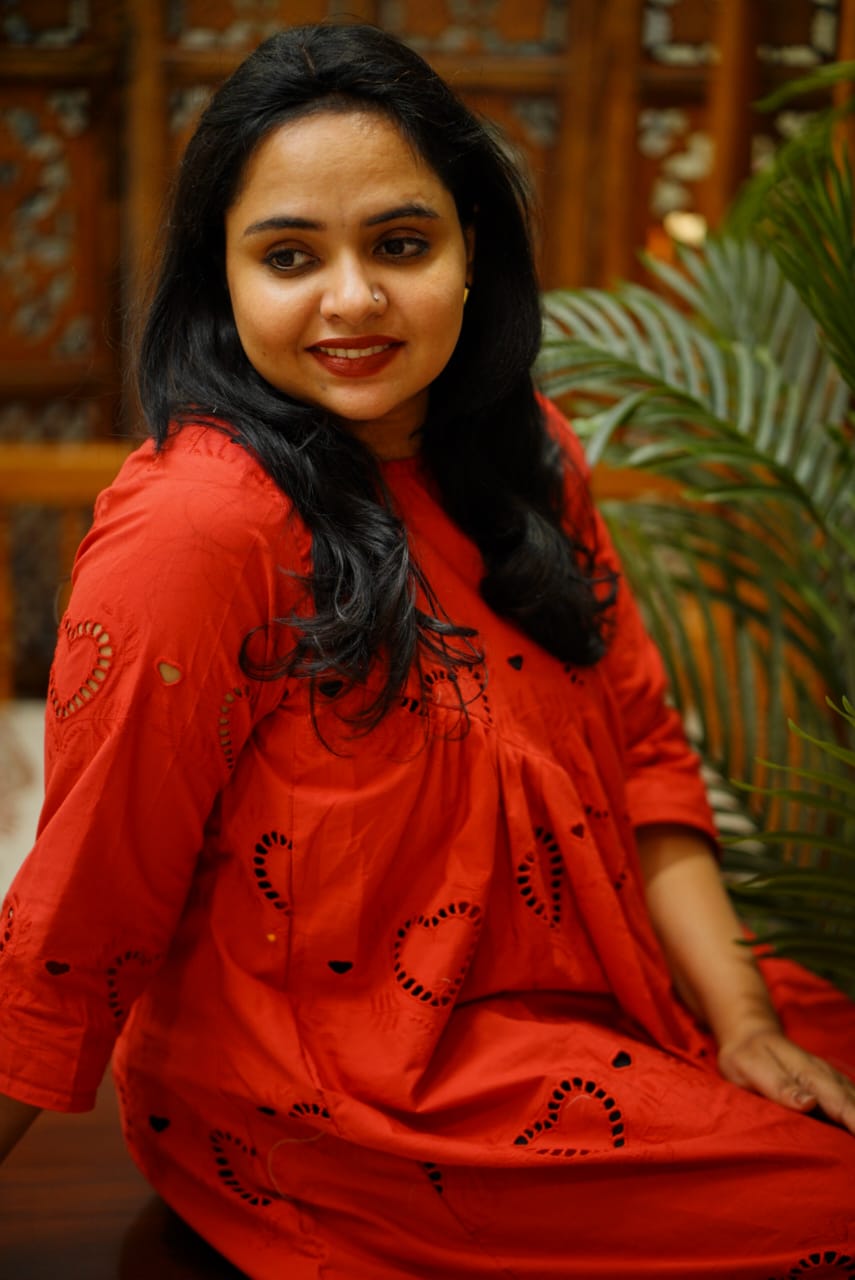 Kurti : Red Hearts Dress