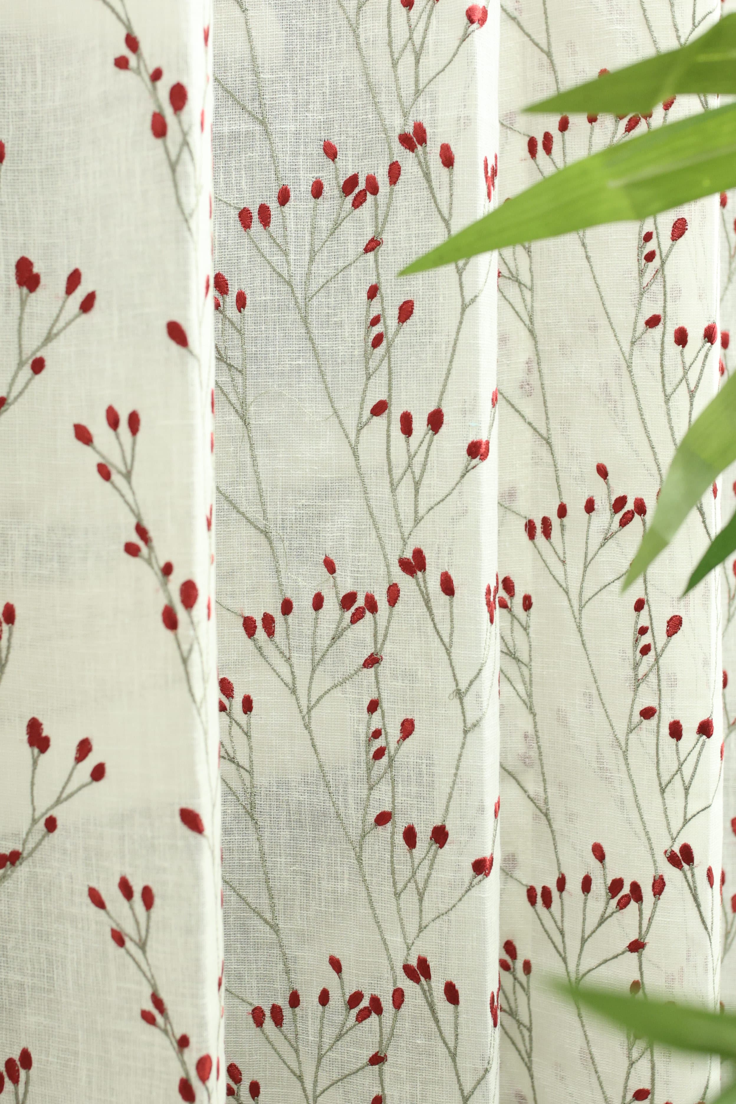 Curtains - Premium embroidery sheer curtains Prebooking