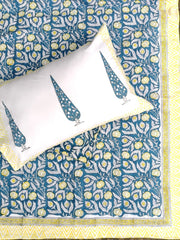 Bedsheets - King Percale cotton handblock bedsheets