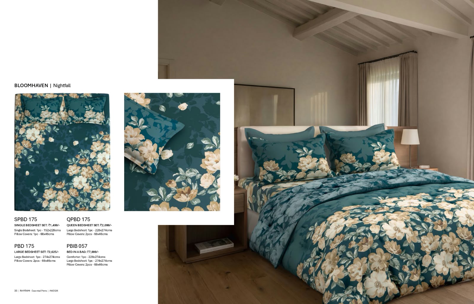 Bedsheets - Queen bedsheet set - premium soft cotton digital print Rhythm