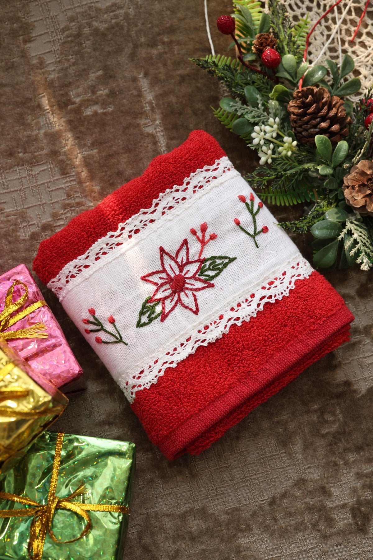 Towels Embroidery Turkey towels Xmas edition