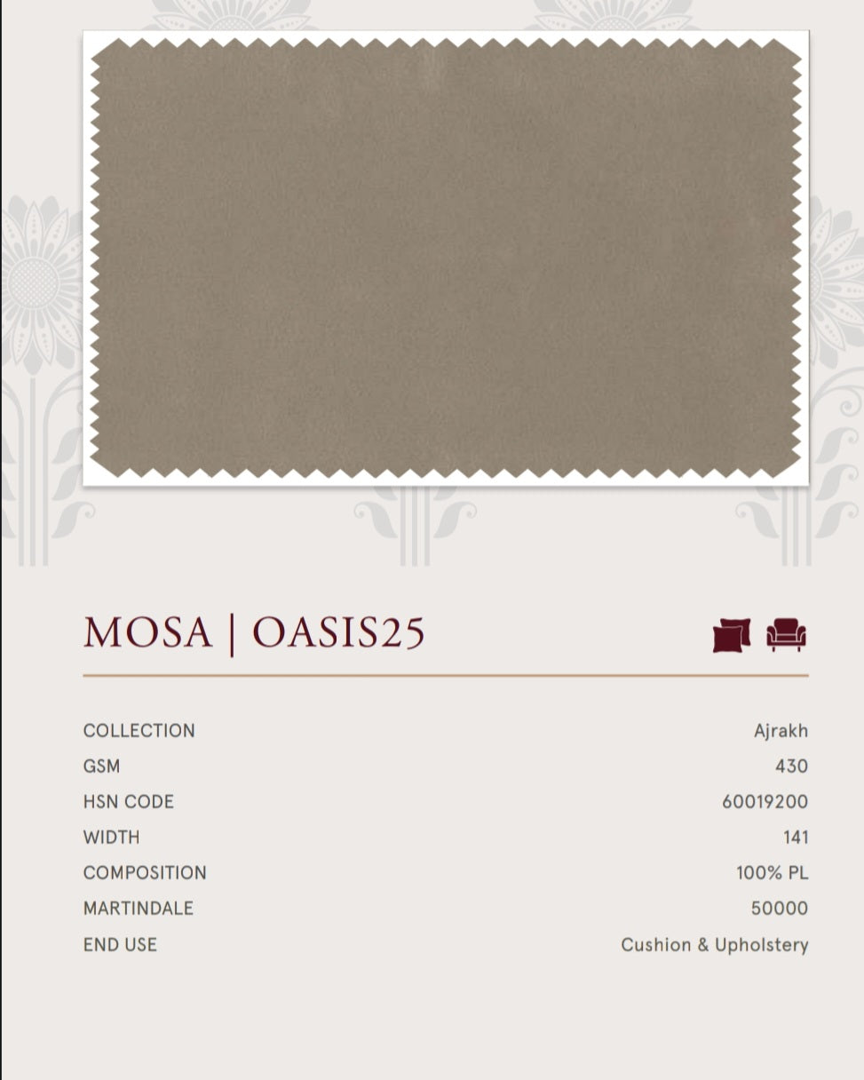 Upholstery fabrics -Ajrakh(Mosa)