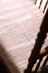 Handwoven Jute Polka Dot Sofa Throw