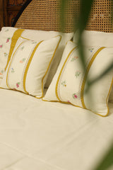 Bedsheets - Queen premium Machine Embroidery Bedsheet multi