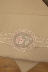 Bedsheets - Queen Premium Embroidery Bedsheet – Blush Rose Solid