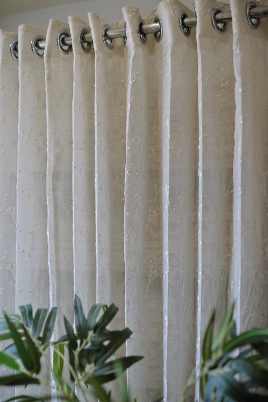 Curtains -Premium embroidered sheer curtain