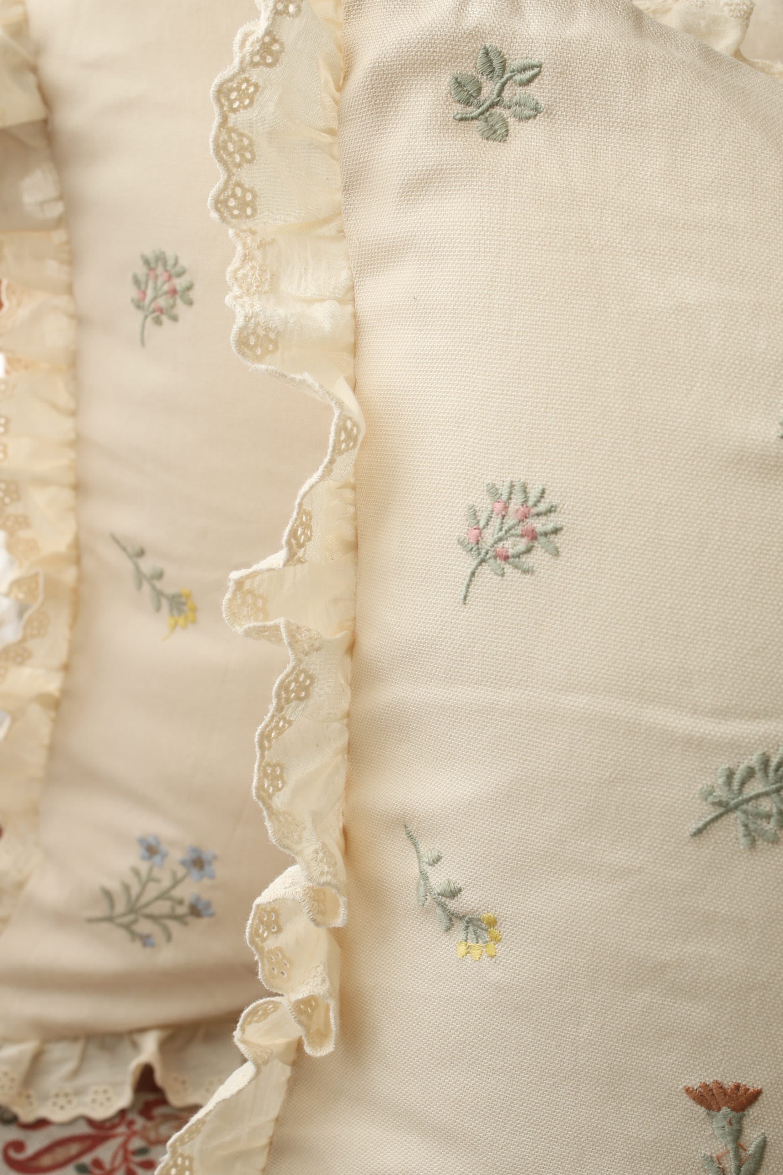 Cushion covers - Ivory Petals  16*16 inches