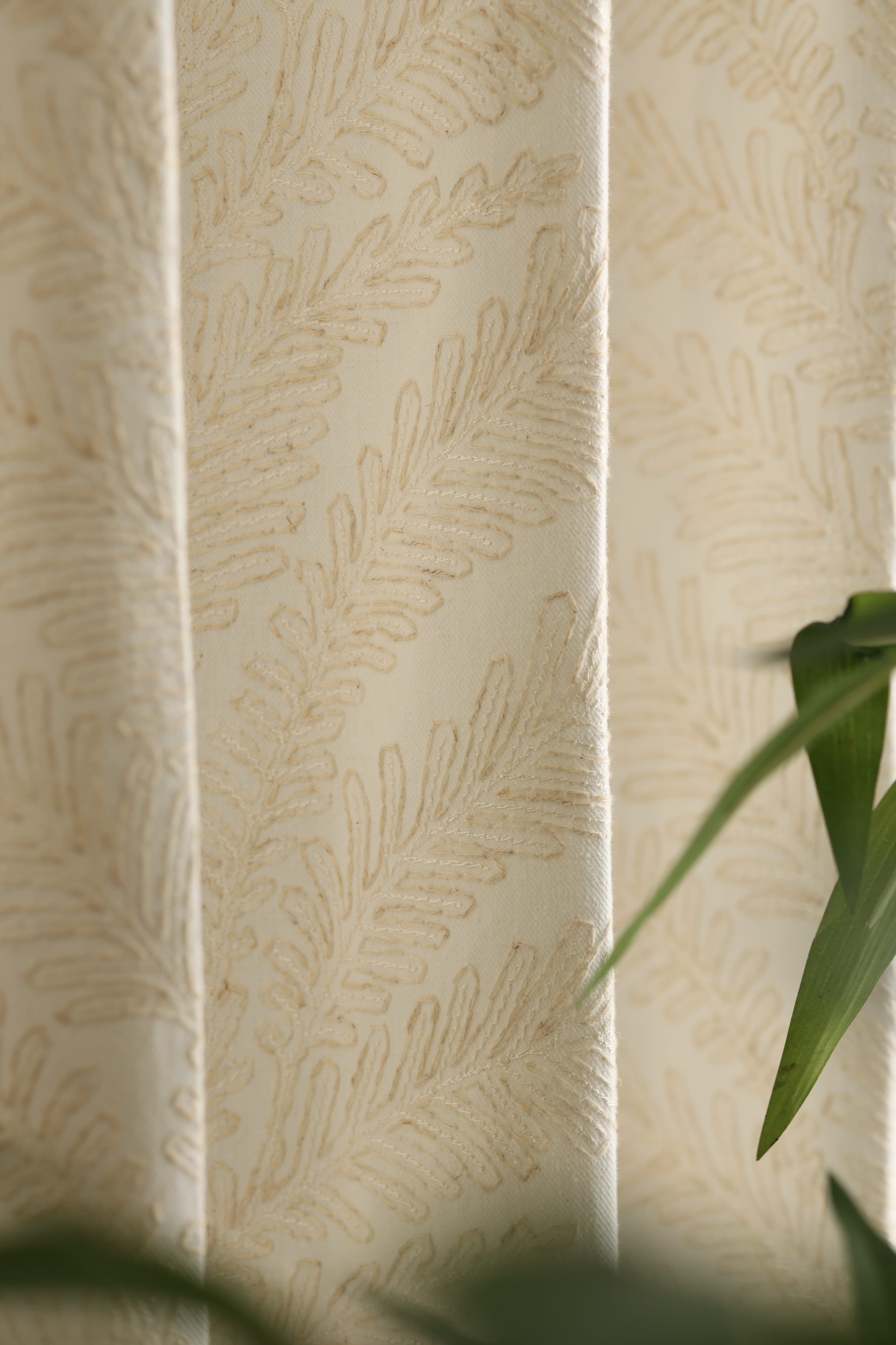 Curtains - Premium embroidery opaque curtains Naturalia Prebooking