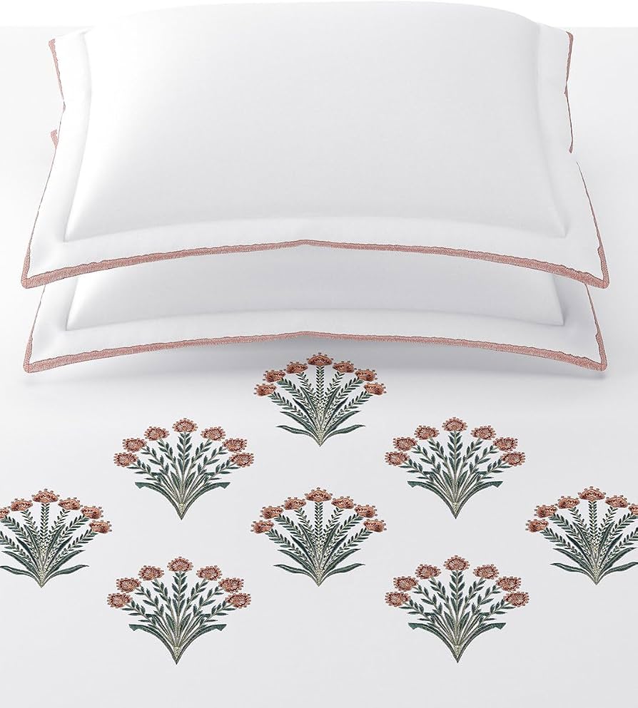 Bedsheets - King Premium machine embroidery bedsheets Sansaar