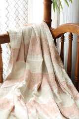 Textured Woven Cotton Sofa Throw