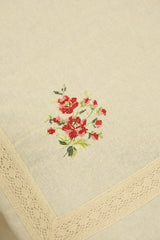Table cloth - 6 seater cross stitch embroidery