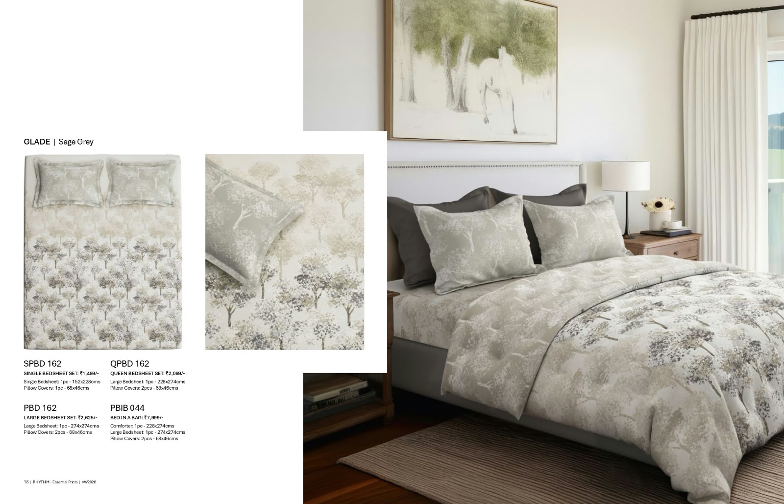 Bedsheets - Queen bedsheet set - premium soft cotton digital print Rhythm