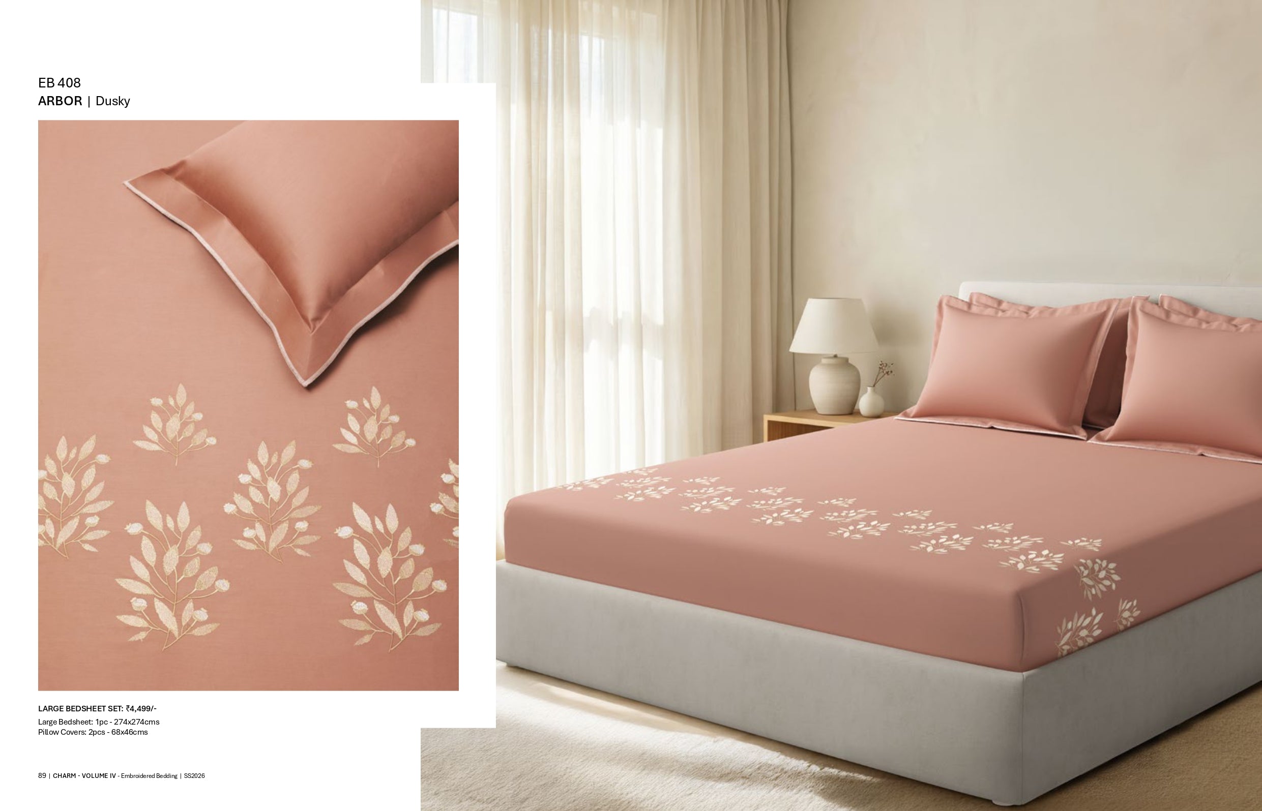 Bedsheets - King Premium machine embroidery bedsheets Sansaar : Saembro