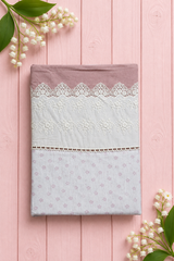 Bedsheets - Premium King soft cotton lace bedsheets majestic