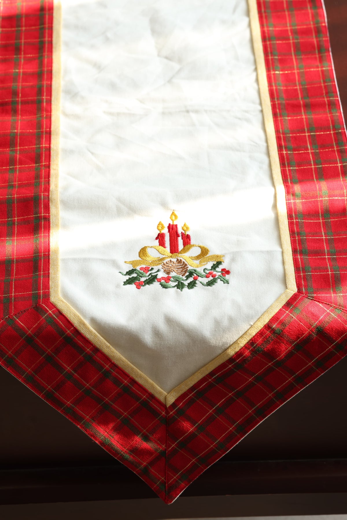 Christmas Embroidered Table Runner