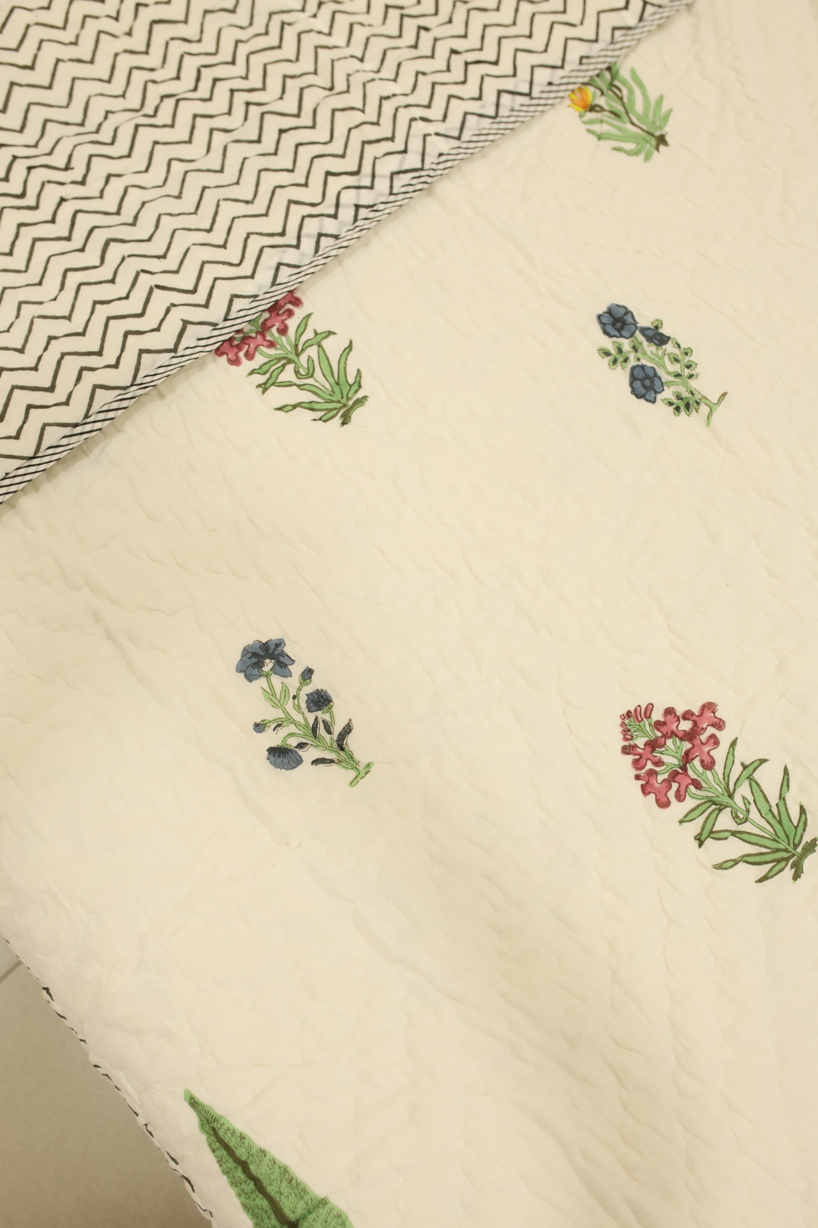 Premium Cotton handblock Print Double Quilt